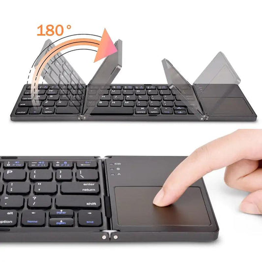 Tri-Fold Keyboard With Touch Pad